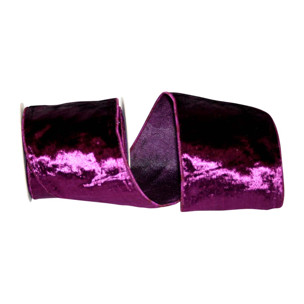JAM Paper 4" x 5yd. Plush Velvet Elite Wired Ribbon